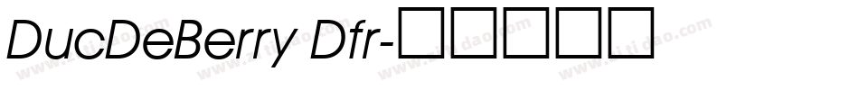 DucDeBerry Dfr字体转换